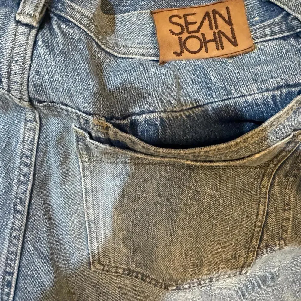 Vintage Sean John baggy Jorts jean shorts - Picture 6 of 7